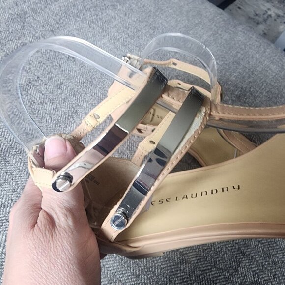 Chinese Laundry Sandals Champagne Taupe Silver Size 7.5 M - Picture 13 of 13